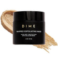 DIME Beauty Whipped Exfoliating Face Mask - Gentle Scrub with Salicylic Acid, Lactic Acid and 3-Size Cellulose Beads, Pore Cleansing, Smoothing Facial Exfoliator - 2 oz / 60 ml
