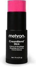 Mehron Makeup CreamBlend Stick | Face Paint, Body Paint, & Foundation Cream Makeup | Perfect for Halloween.75 oz (21 g) (Pink)