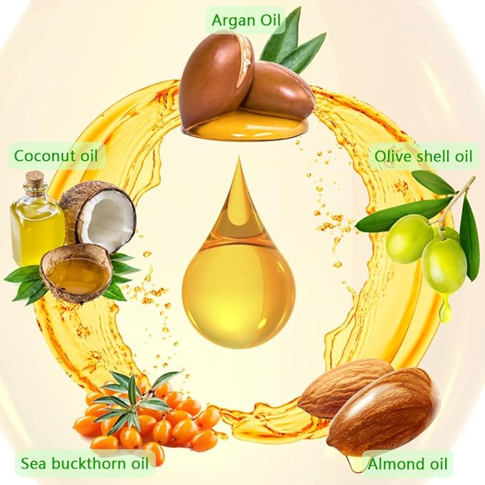 Fovcos Moroccan Argan Treatment Hair Oil for Luxurious Hair Care and Repair, Extra Strength Argan Treatment Hair Oil Treatment for Split Ends, Frizzy Hair and Flyaways (1, 100, Milliliters)