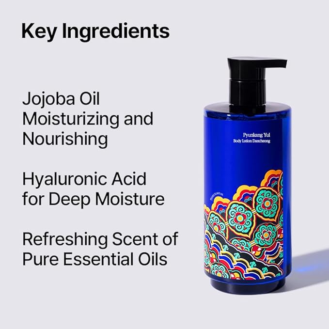 Pyunkang Yul PKY Dancheong Intensive Moisture Body Lotion for Dry & Sensitive Skin, Long-Lasting Hydration with Essential Oils, Korean Skincare (350 ml / 11.83 Fl. Oz)