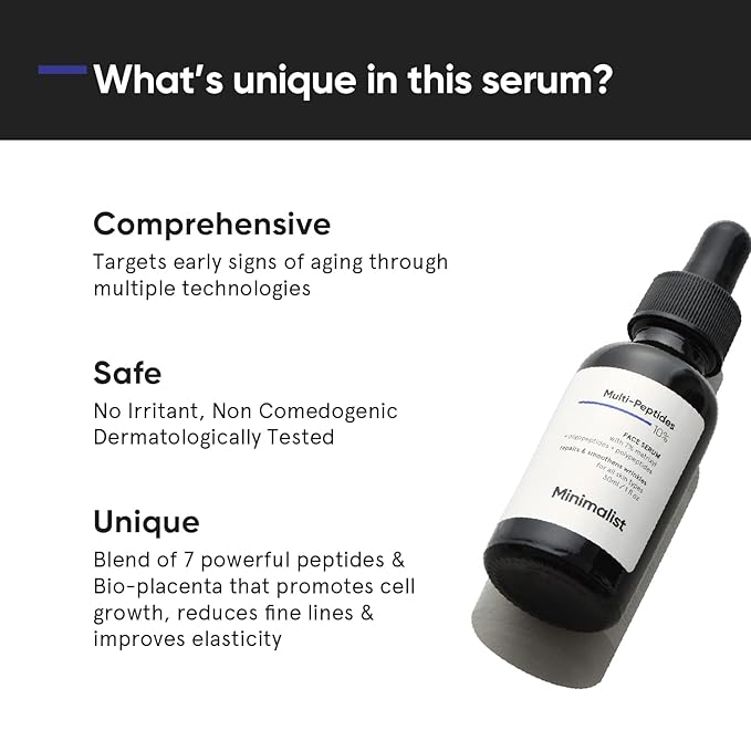 Minimalist Multi Peptide 10% for Skin Elasticity & Firmness 1 Fl Oz