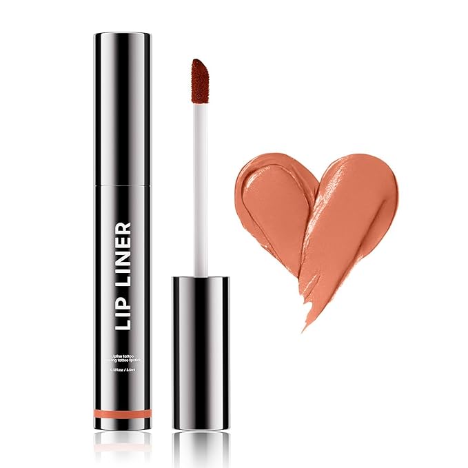 OETUIOW Lip Stain Lip Gloss Long Lasting & Easy to Use Lip Liner, Non-Stick Cup Highly Pigmented Natural Finish, Nude