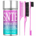 Hair Wax Stick, Slick Back Hair Brush - Tame Frizz, Flyaways Control