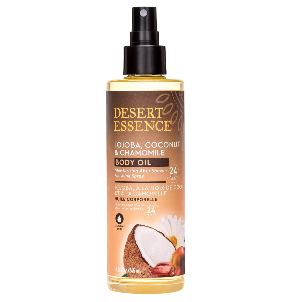 Desert Essence Jojoba, Coconut & Chamomile Body Oil Spray, 8.28 fl oz