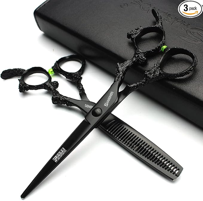 6 inch hair stylist barber scissors 440C hairdressing(6 inch 2PC)