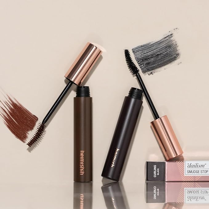 HEIMISH Dailism Volumizing Mascara Brown, Tubing Mascara, Smudge Proof, Waterproof, Lengthening, Non Clumping, Washable, Smudge Stop Berry Brown Korean Mascara, Korean Skincare, 0.32 fl oz / 9g