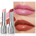 HHLTOH 2Pcs Tinted Lip Balm Moisturizing Lipstick – Soft Pale Pink & Cool Plum Red Sheer Hydrating Lip Color for Dry Lips – Nourishing Lip Balm for All Women with a Subtle Natural Scent (S01 & S04)