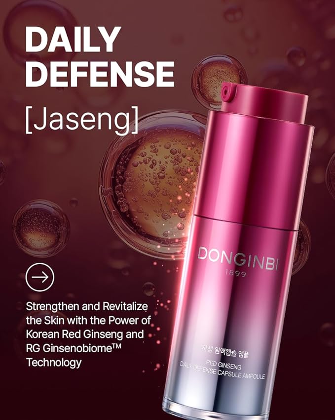 Donginbi Red Ginseng Daily Defense Capsule Ampoule | Face Serum (1.01 oz)