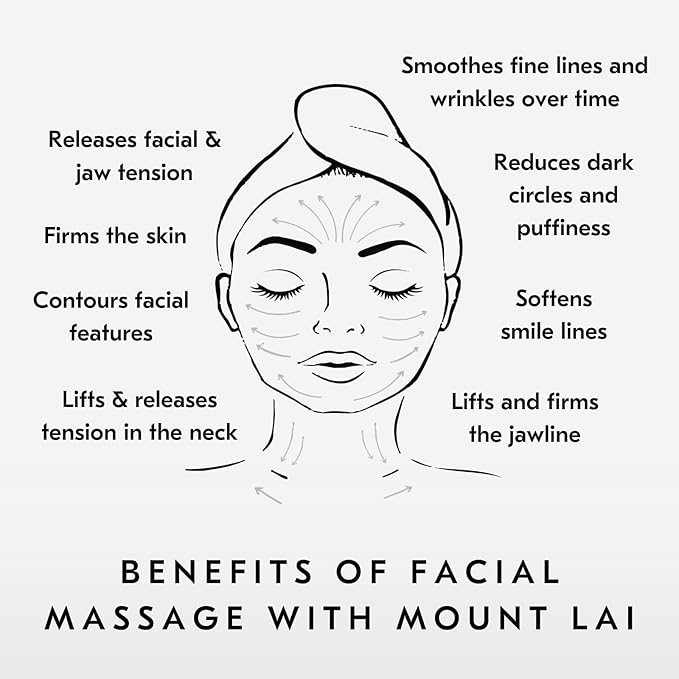 Mount Lai - The Rose Quartz Facial Spa Set | Rose Quartz Face Roller and Gua Sha Set | Gua Sha Tools to Relieve Muscle Tension and Reduce Puffiness | Anti aging skin care sets for women