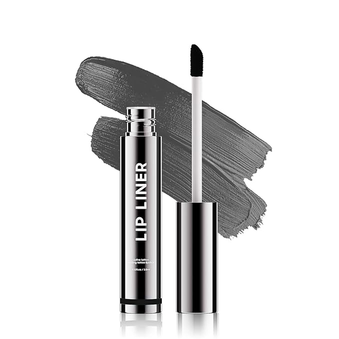 Anguishil Lip Stain, Lip Stain Waterproof Transfer Proof for Women & Girls, Enhancing Complexion, Stay-On-All-Day, Create A Natural Lip Color (Black)