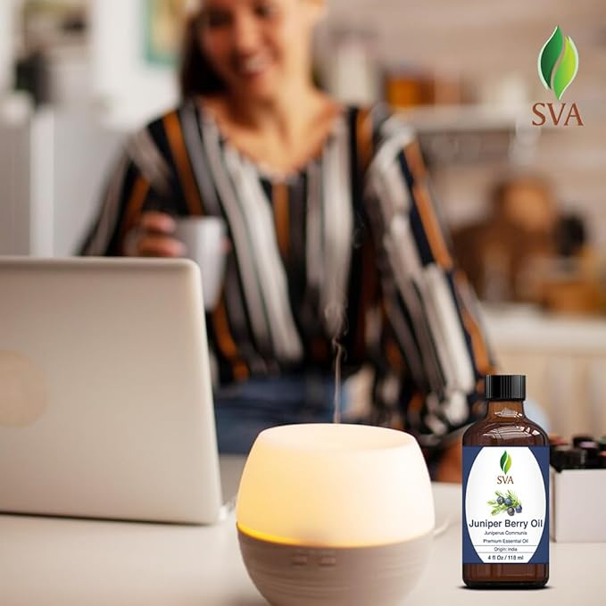 SVA Juniper Berry Essential Oil with Dropper, 4 Fl Oz (118 ml)