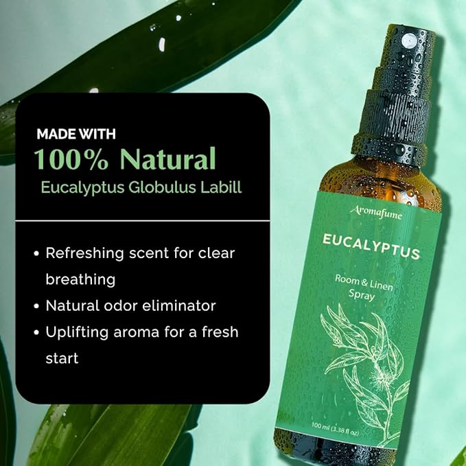 Eucalyptus Air Freshener Spray for Room, Linen & Pillow 100ml by Aromafume