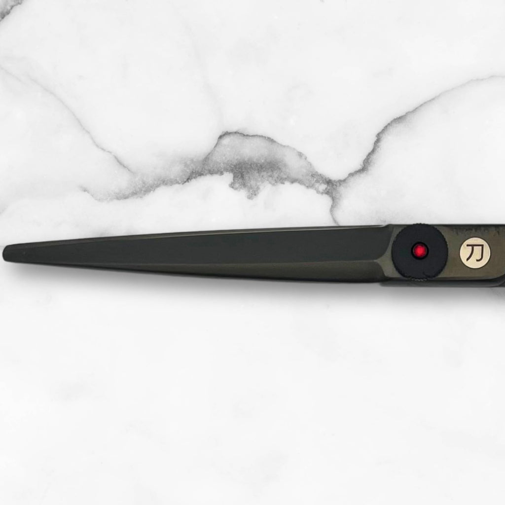 Scissors for Haircutting Professionals - Matte Black Finish - Long Lasting, Sharp Edge for Easy Hair Cuts - 440C Stainless Steel (6.0 Inches)