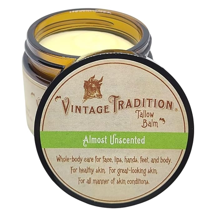 Vintage Tradition Mild Scent Grass-Fed Tallow Balm | All-Purpose 2 oz