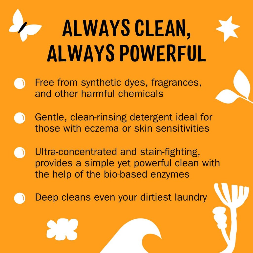 Molly's Suds Liquid Laundry Detergent | Clean Laundry Detergent Soap for Sensitive Skin | 2x Concentrated, High Efficiency (HE) | Citrus Grove - 100 Loads