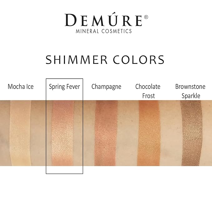 Demure Mineral Make Up (Spring Fever) Loose Shimmer Eye Shadow, Glitter Eyeshadow, Professional Makeup