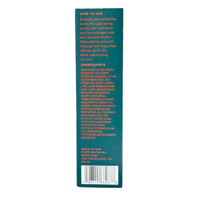 Barb Styling Cream, Soft Hold Hair Styling Cream for Women & Men