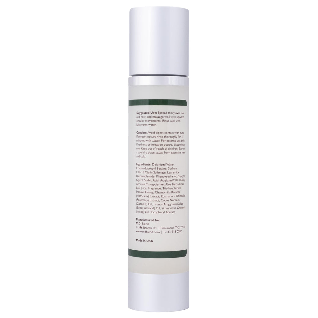 Foaming Face Wash with Coconut, Honey & Aloe Vera, Gentle Cleanser 120 ml