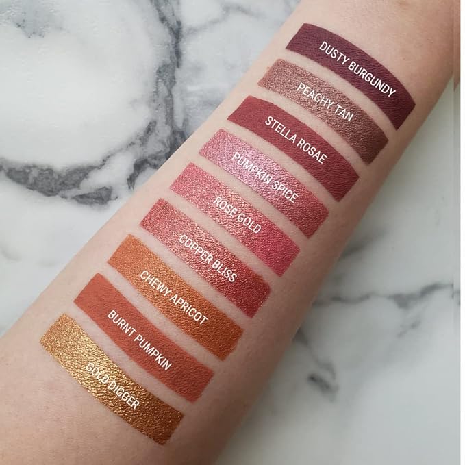 Aromi Peachy Tan Metallic Liquid Lipstick - Sepia Bronze Shade