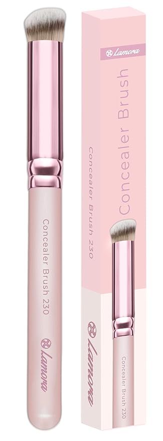 Lamora Concealer Makeup Brush - Small Angled Under Eye Nose Contour Brush