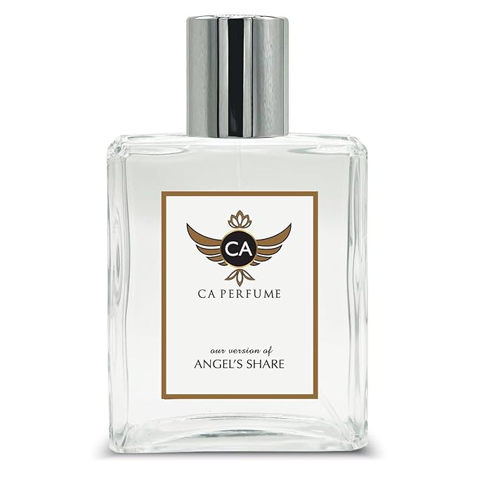 CA Perfume Impression of Angel's Share For Women & Men Replica Fragrance Dupes Eau de Parfum Spray Bottle 3.4 Fl Oz/100ml-X1