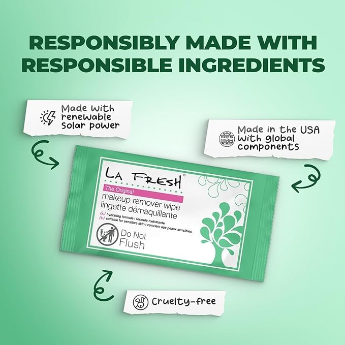 LA Fresh Makeup Remover Wipes With Vitamin E, 600 Count