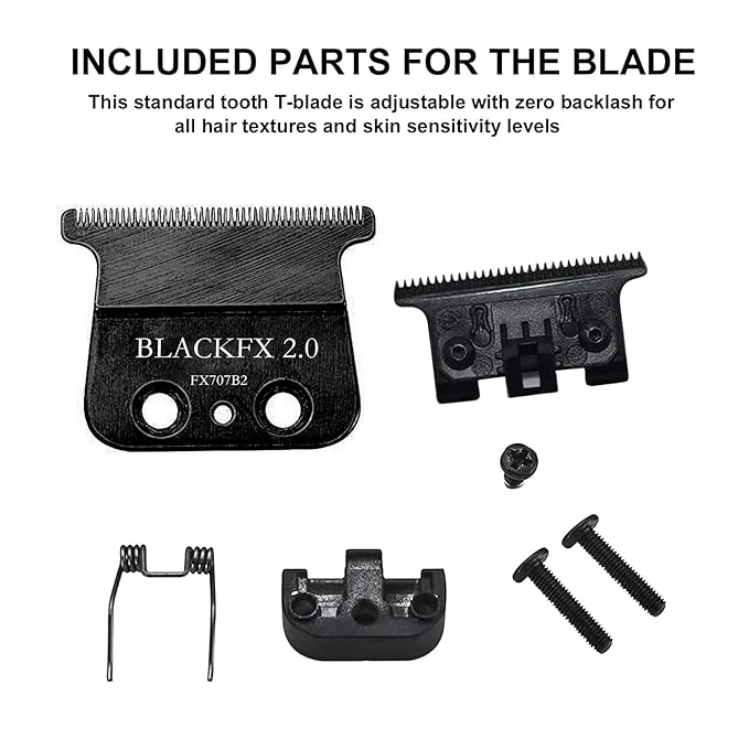 BLACKFX 2.0 Replacement Blades Compatible with BaBylissPRO