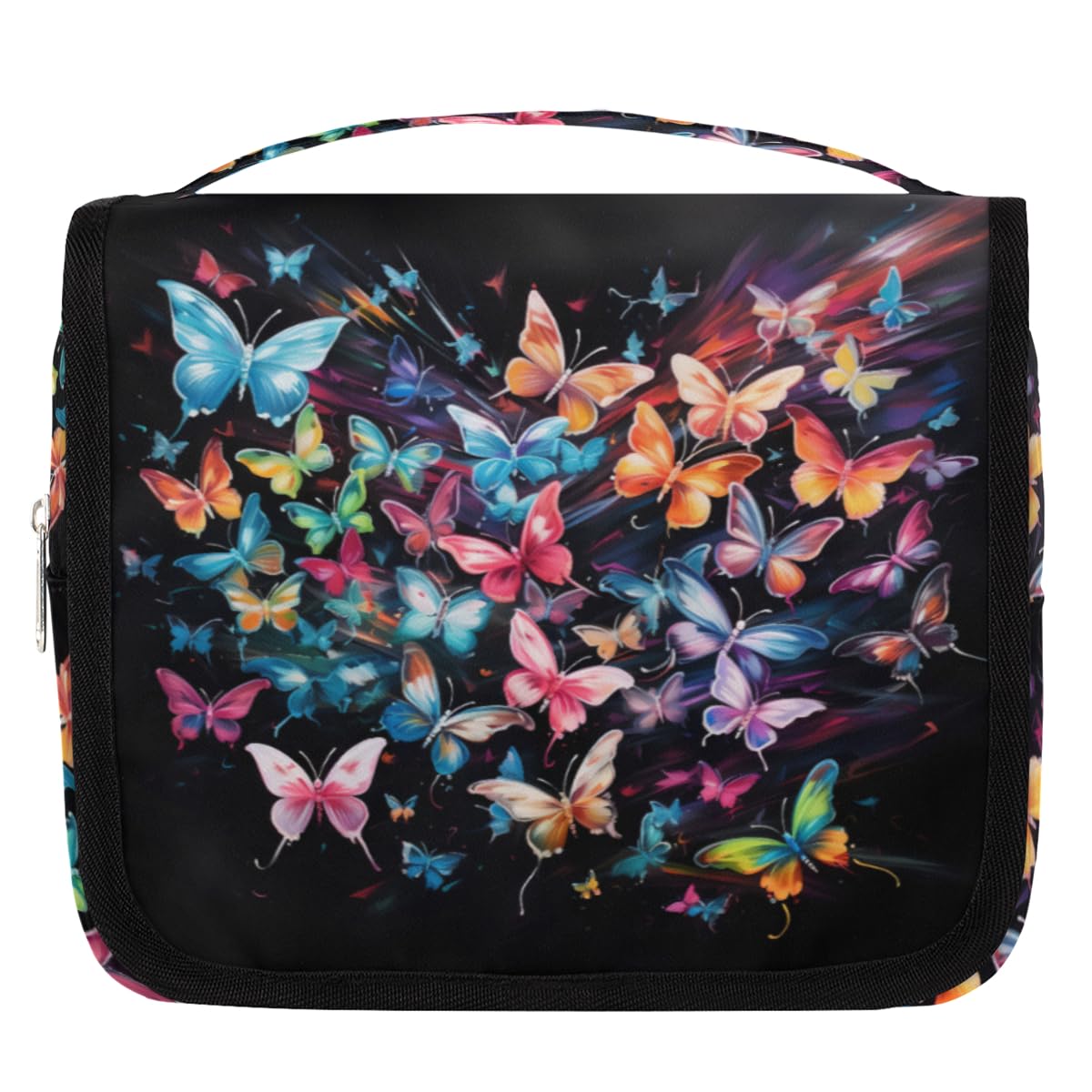 Butterfly Travel Toiletry Bag Women Men Hanging Cosmetic Organizer Portable