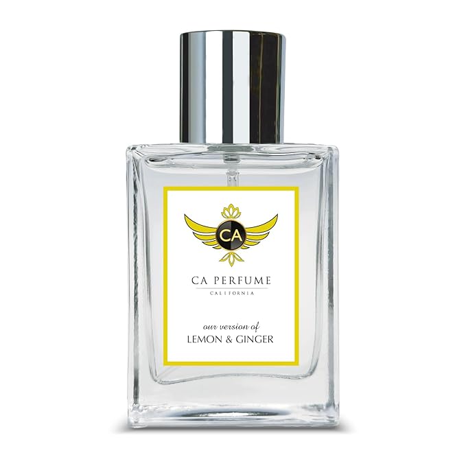CA Perfume Impression of Lemon & Ginger for Women and Men Long Lasting Unisex Fragrance Eau De Parfum 1.7 Fl Oz 50ml