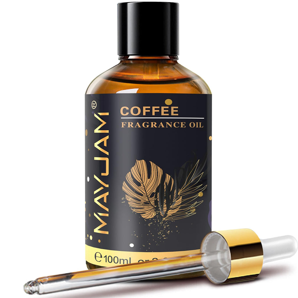 MAYJAM Coffee Fragrance Oil Essential Oils for Diffusers, 100ML/3.38FL.OZ