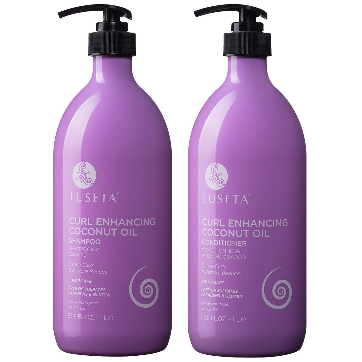Luseta Glossy Pearl Shampoo and Conditioner Set Color Safe