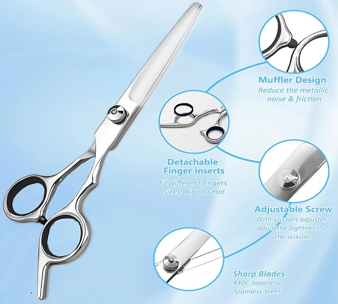 Xolaawa Professional Barber Hair Cutting Shears Salon Home Hair Cut