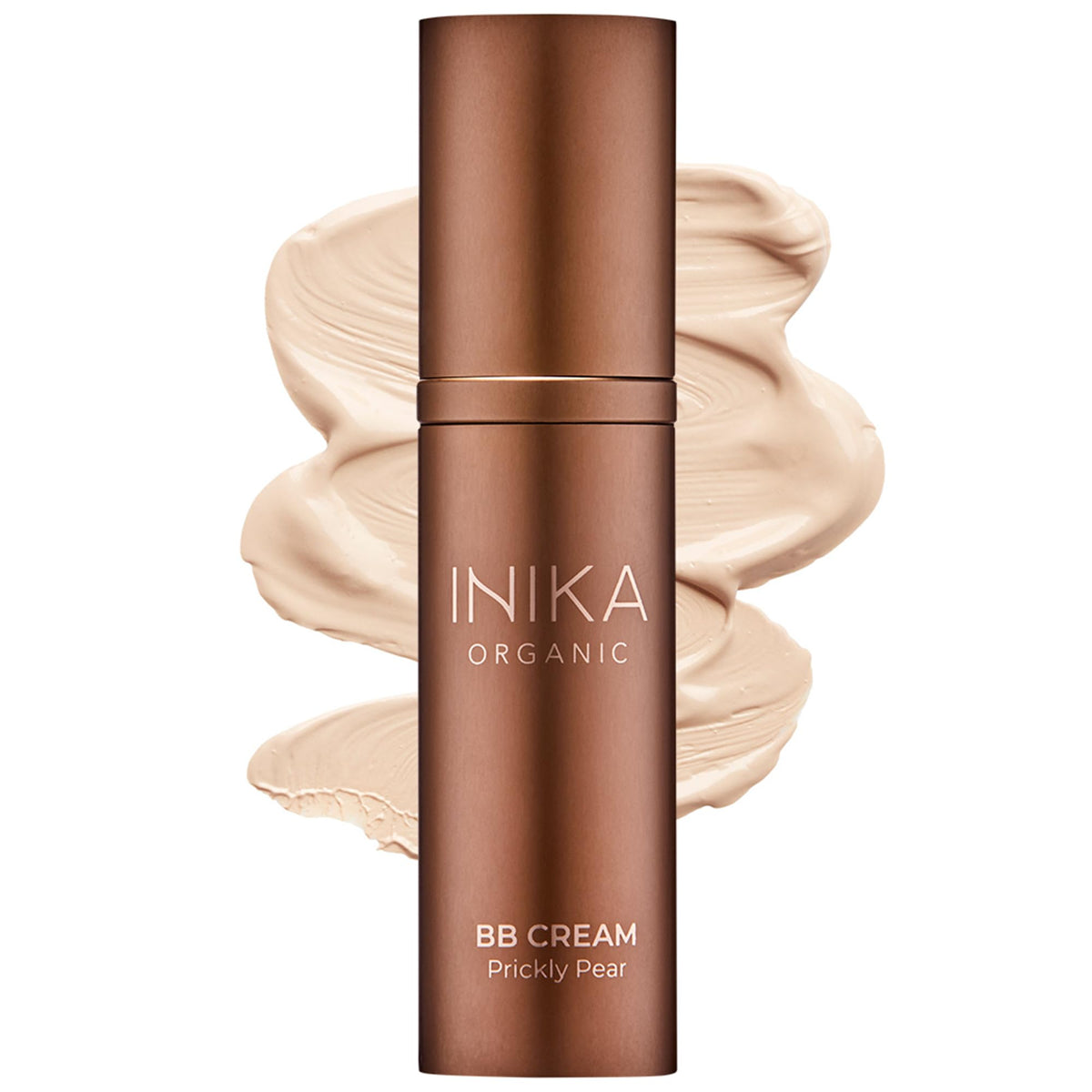 INIKA Organic BB Cream Foundation - Vegan Makeup with Hydrating Prickly Pear, Jojoba, and Pomegranate Seed Oil - Lightweight, Radiant BB Glow for Balanced Skin Tone, Nude 1 fl oz