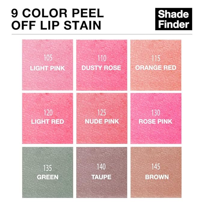 evpct Orange Coral Lip Stains Peel off, Peel off Lip Liner Tattoo Lip Stain Tint Gloss Marker Makeup, Long Lasting Waterproof 24 Hours Matte Finish Transfer-proof Pigmented Color Stay Lipsticks, 115#