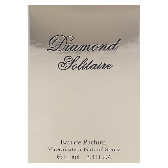 Fine Perfumery Diamond Solitaire - Long Lasting Perfume for Women - Floral Fragrances - Eau de Parfum - Bergamot, Rose Perfume for Women - 3.4 oz