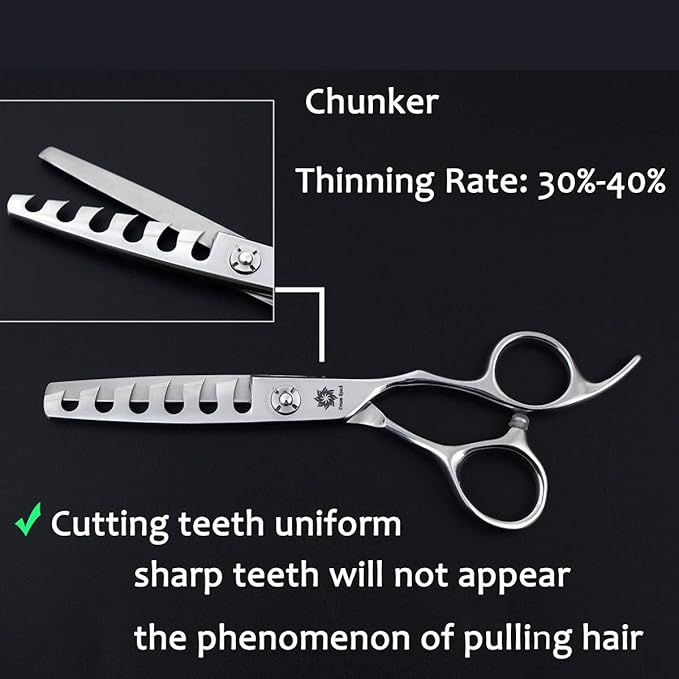 Dream Reach Hair Cutting Scissors - 6" Texturizing Hair Shears 440C Steel