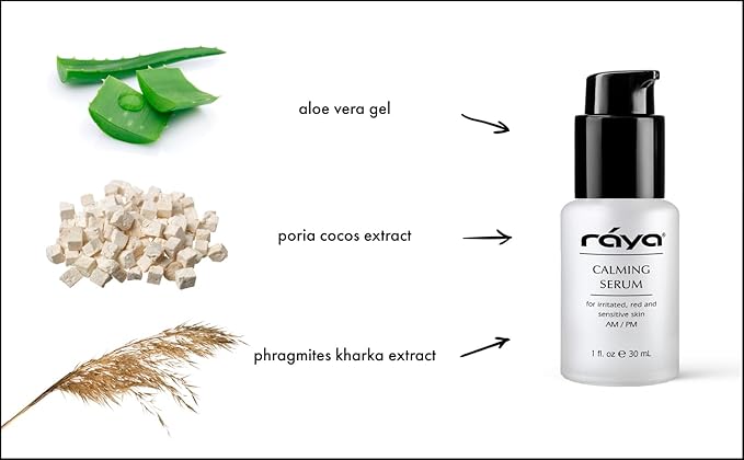 RAYA Calming Serum (504) - Calming Facial Serum For Irritated And Sensitive Skin, Skin Balancing Serum For A More Even-Looking Appearance Of Visible Irritation and Complexions
