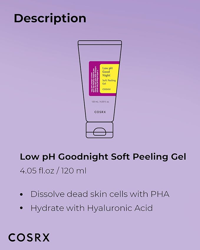 COSRX Low pH Soft Peeling Gel, Korean Gentle Face Scrub, 4.05 fl oz