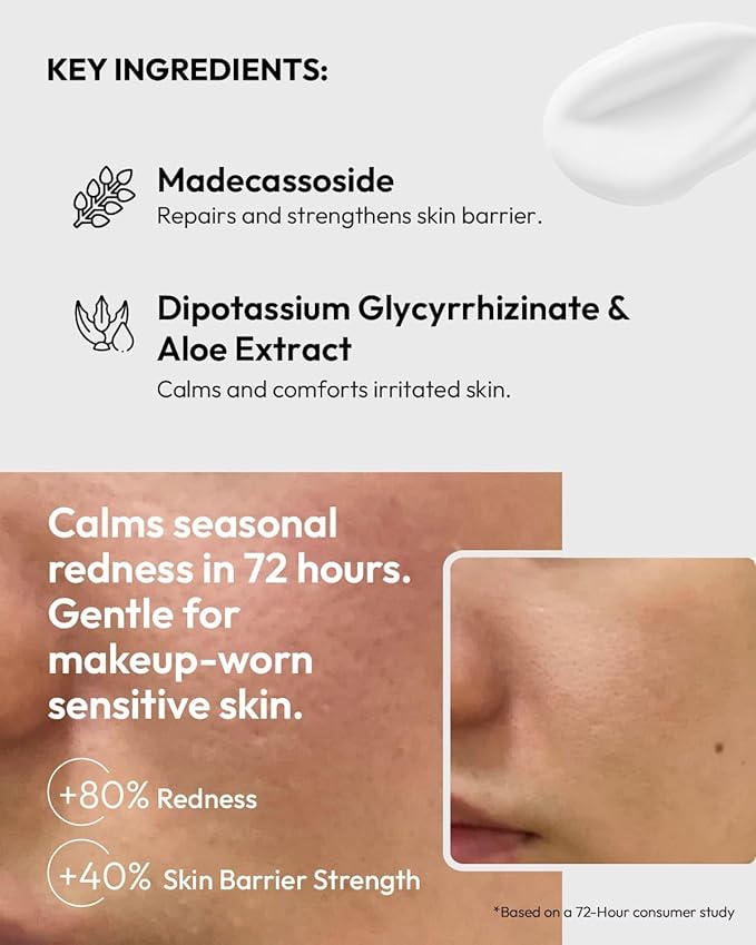 BFFECT Centella Asiatica Serum,Calmer Intense Soothing Serum with Madecassoside for Sensitive Skin, Soothe & Repair Skin Barrier, Redness Relief, Fragrance Free, 1 Fl Oz