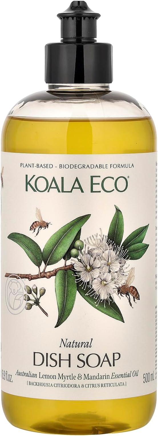 Koala Eco Dish Soap, Australian Lemon Myrtle & Mandarin Essential Oil, 16oz