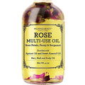 BEAUTE DE PROVENCE Multi-Use Oil for Face, Body and Hair - Organic Blend of Apricot, Vitamin E and Sweet Almond Oil Moisturizer for Dry Skin, Rose Petals, Bergamot Essential Oil - 4 Fl Oz