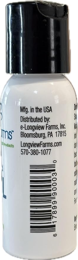 Longview Farms Emu Oil - Hair and Body - 100% Pure & Refined | Pure Emu Oil for Skin & Hair Care | Premium Quality Hydration & Nourishment | 1 Fl. Oz