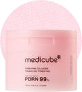 medicube Toner Pads Salmon DNA PDRN Pink Collagen Jelly Pad | Korean Gel Toner Pad | Niacinamide, Madecassoside, Retinol | Soothing, Radiance, Uneven Skin Tone | Korean Skin Care | 70 Pads (1 Pack)