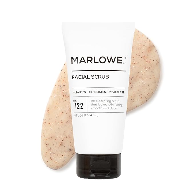 MARLOWE. Facial Scrub for Men, Gentle Face Exfoliator, 6 oz