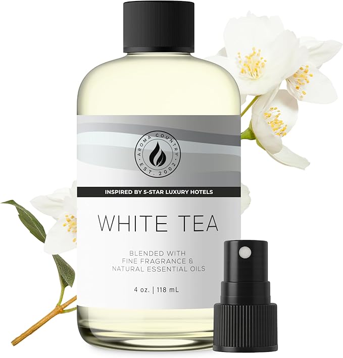 Aroma Country White Tea Luxury Diffuser Oil Refill (4 Fl Oz)