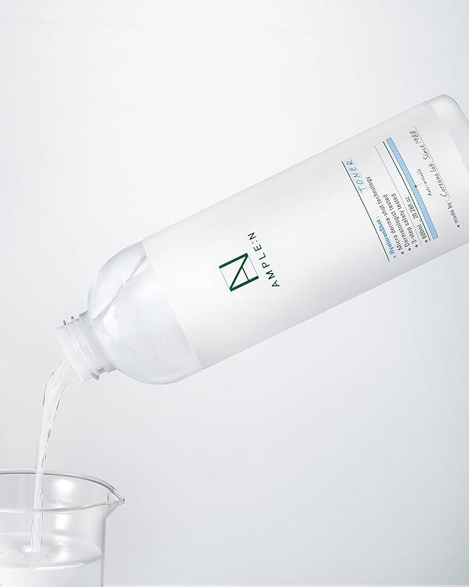 Ample:N Hyaluron Shot Toner, Korean Hydrating Face Toner, 20.3 fl oz