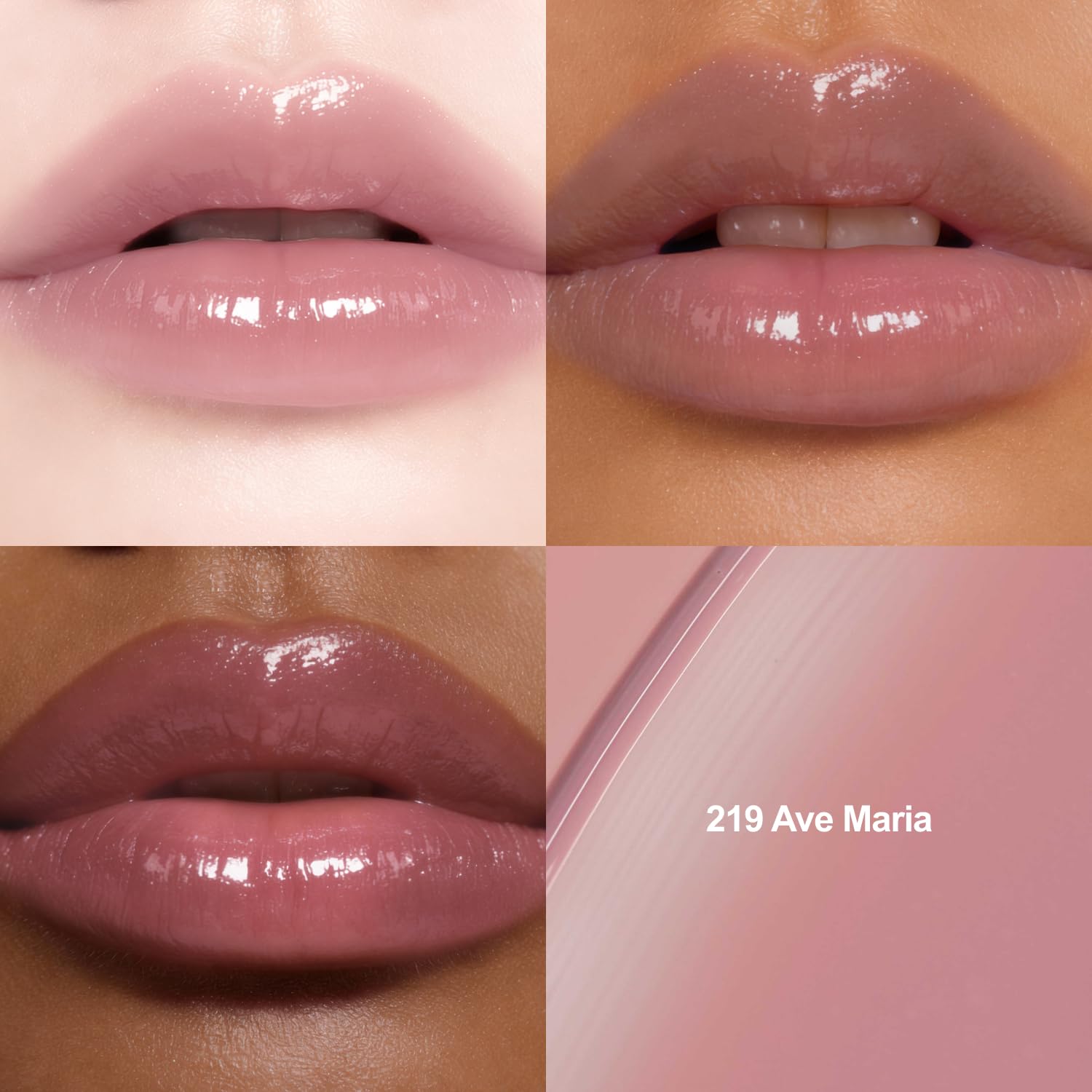 DINTO Blur-Glowy Lip Tint (219 Ave Maria) – Dewy Finish Glowy Korean Lip Tint, Long Lasting All Day Stain, Muted Lavender Beige, Vegan & Cruelty-Free, 0.11 fl oz