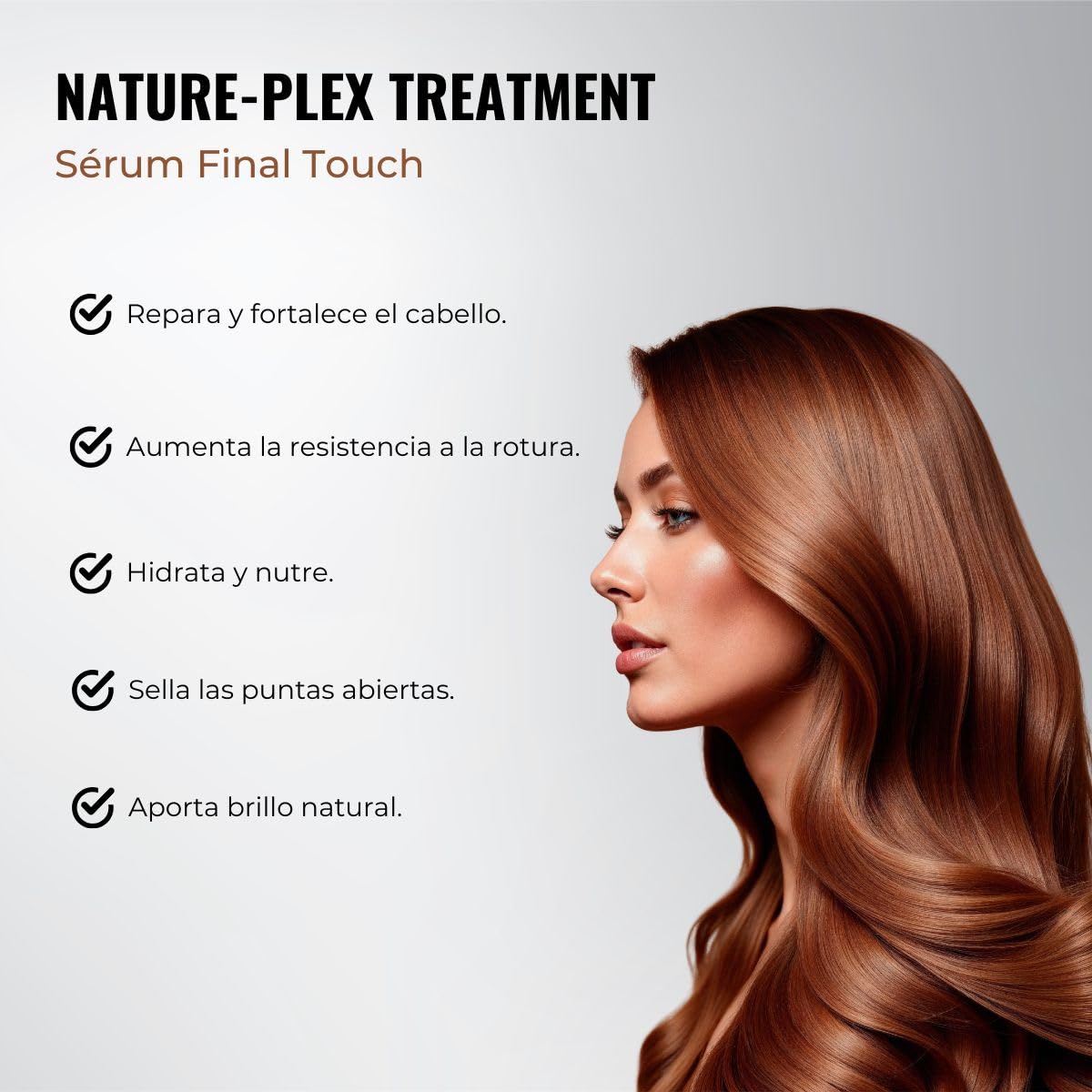 abril et nature - Nature Plex, STOP Breakage - Hydrating Hair Oil Final Touch - Finishing Serum with Hyaluronic Acid - Repairing Shine Oil for Split Ends - Leave-In - 100 ml