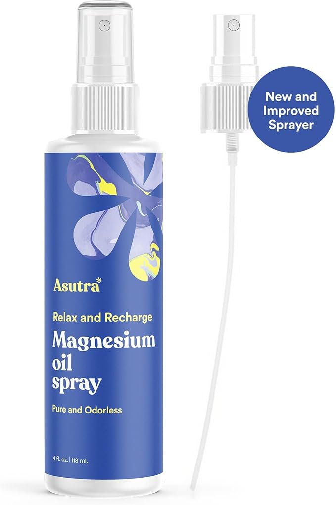 ASUTRA Zechstein Pure Magnesium Oil Spray for Feet and Leg Cramps, Topical