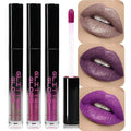 CAKAILA Taupe Purple Dark Purple Metallic Lipstick for Women,Glitter Sparkling Liquid Lipstick,Long Lasting Waterproof Lightweight Non-Drying Bold Dark Lip Gloss for Gothic Stage Makeup,Vegan